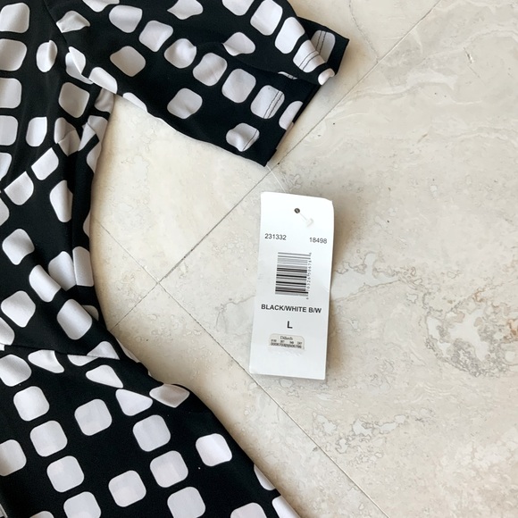 Great Black & White Ladies Office Dress NWT SZ 12 - Picture 5 of 10